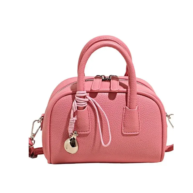 

Korean Style Handbag PU Texture Premium Shoulder Bag Solid Color Mini Small Square Bag 2025 New Fashionable Crossbody Bags