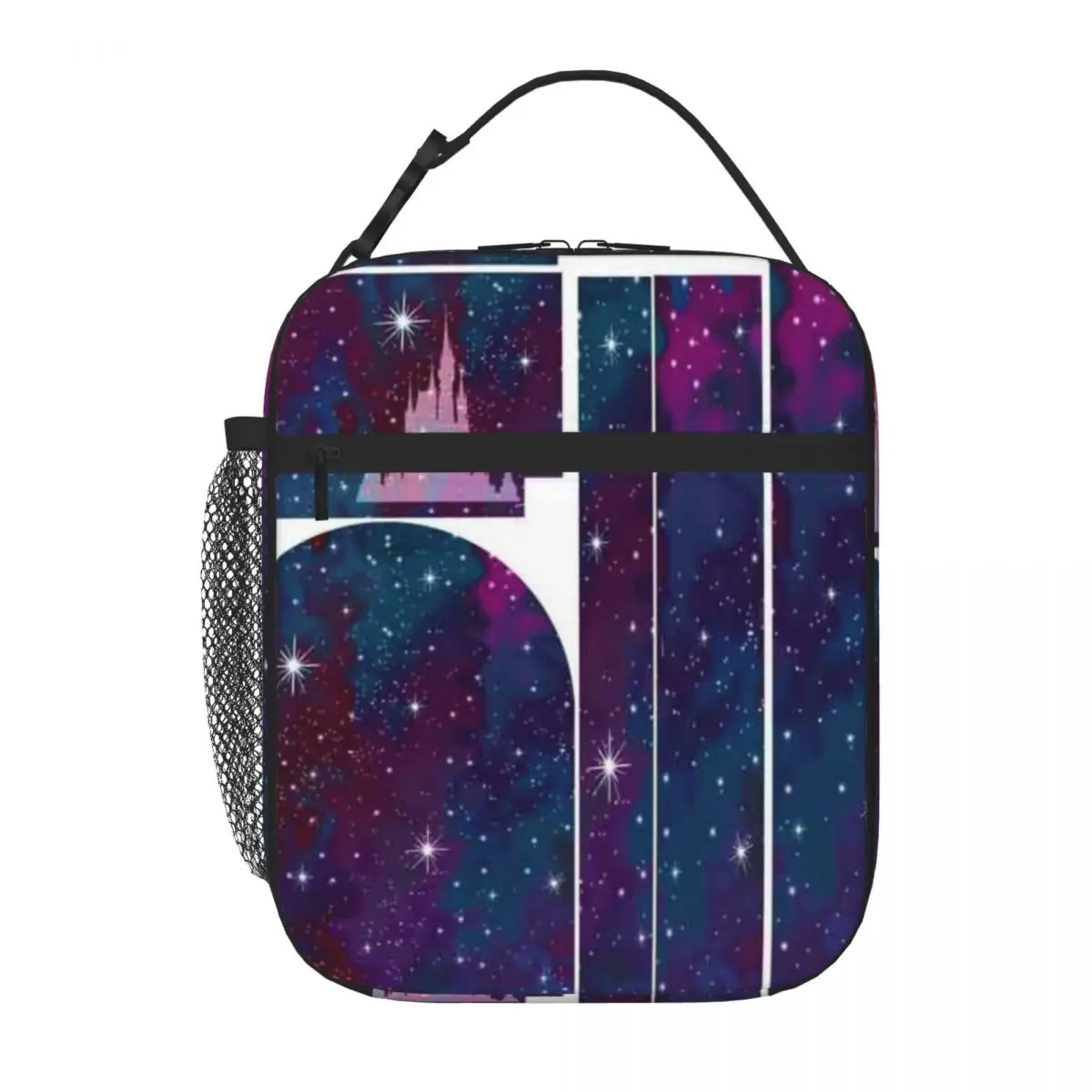 Bestselling Magic Castle Silhouette Space Foldable Design School Lunch Bag Long Drive Cooler Tote