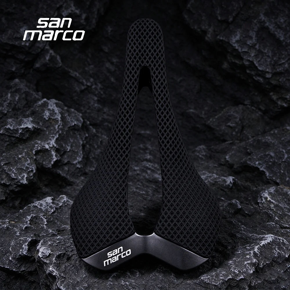 San Marco 3D Printed Saddle SLR Road Grave MTB Carbon Plastic Bike Saddle 245*143mm Racing Bicycle Seat Ultralight Cycling Parts