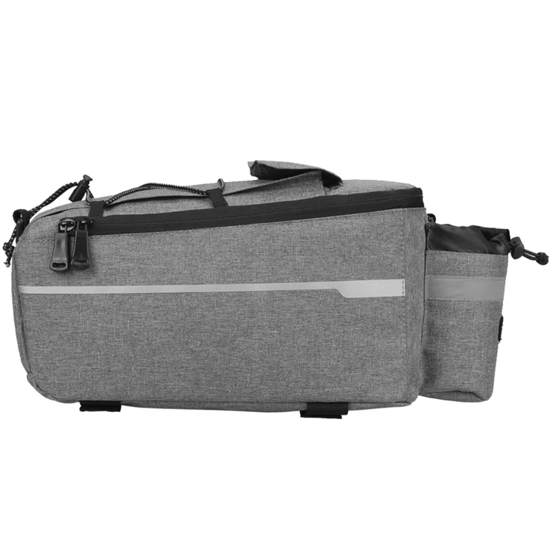 652D Waterproof Bicycles Rear Bag Bike Pannier Bag Insulated Cycling Trunk Bag Cycling Luggage Bag with Shoulder Strap