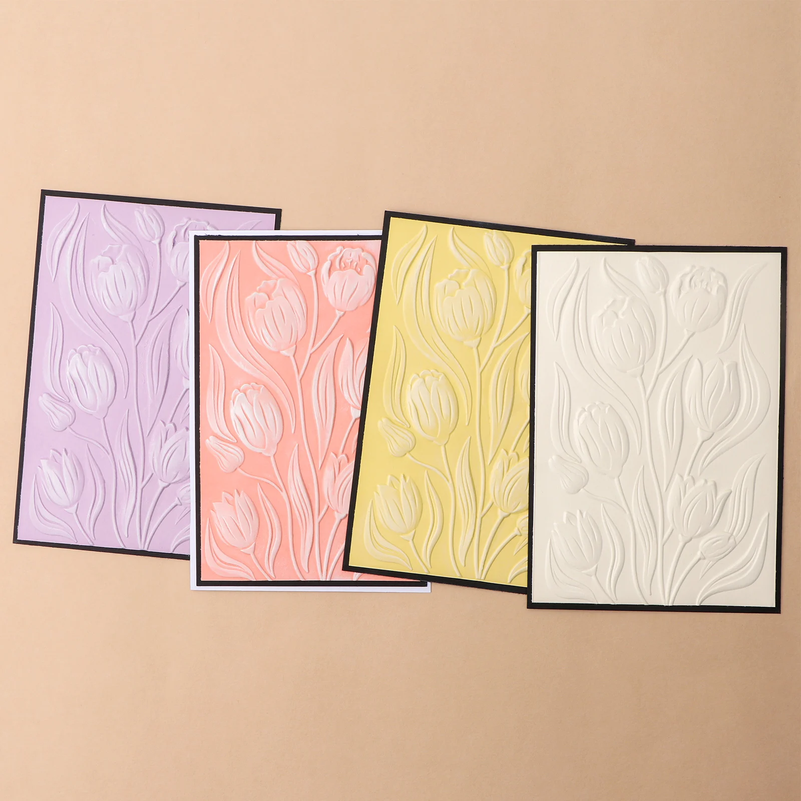 Argyle Plaid; Leaf 3D Embossing Folder and Matching Dies for Adding Textured Detail To Paper Crafting Card Making Supplies