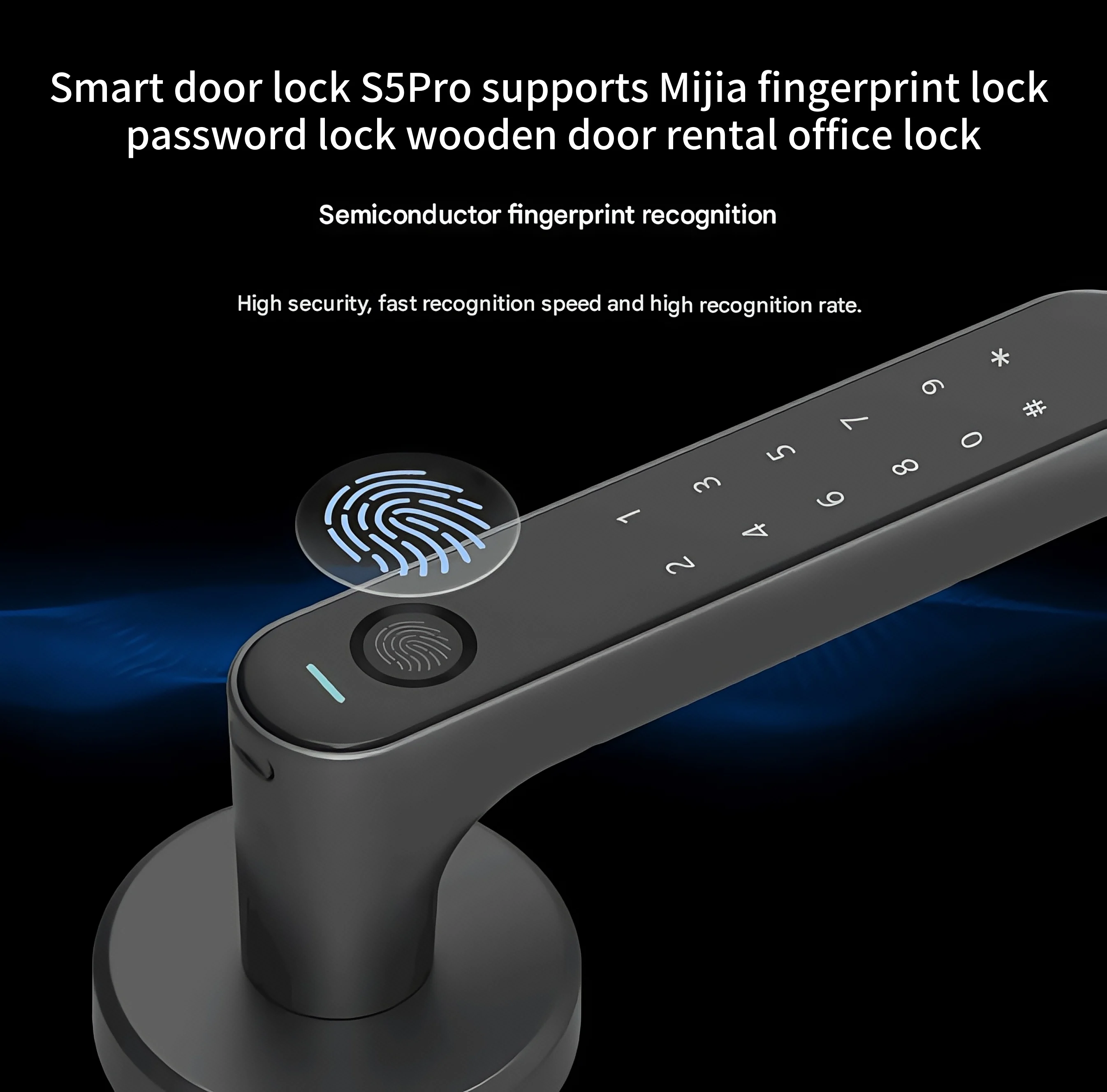 

Smart door lock S5Pro supports Mijia fingerprint lock password lock wooden door rental office lock