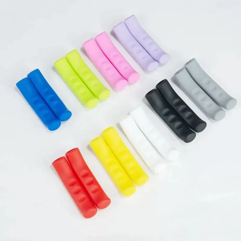 1/2 paar Fahrrad Brems Griff Abdeckung MTB Griffe Fahrrad Lenker Schützen Abdeckung Anti-slip Fahrrad Schutz Getriebe fahrrad Zubehör