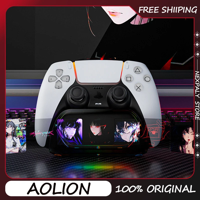 

AOLION PS5 Controller Charging Base with LCD Screen Handle Display Support for Sony PS5 Fast Charging Base Accessory Customize
