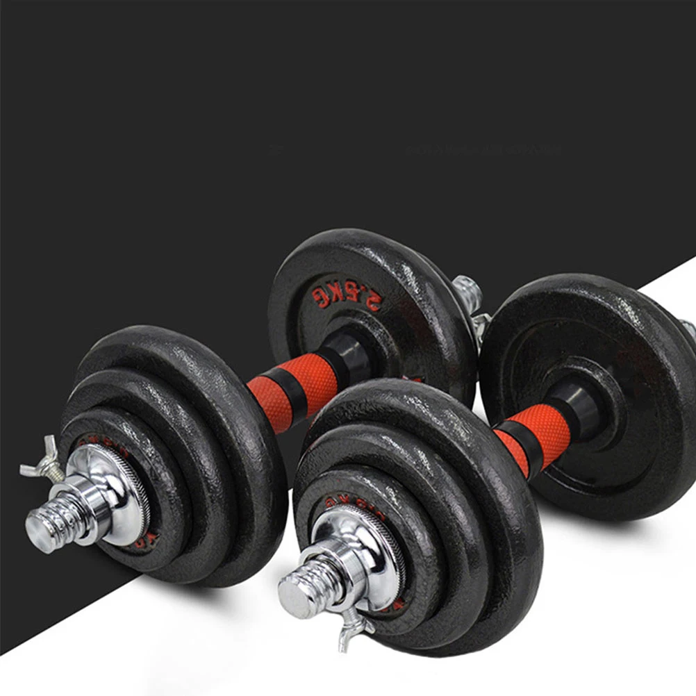 

4 pcs Security Nut Iron Barbell Collars Weight Lifting Spin Dumbbell Barbells Hardware