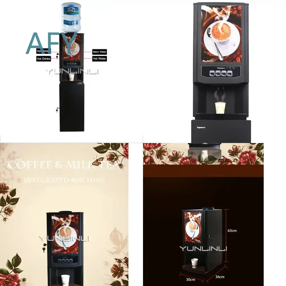 Commercial Coffee Machine for Espresso Barista Milk Tea Shop Beverage Maker for Coffee Grinder Instant Coffee Maker for Cafe