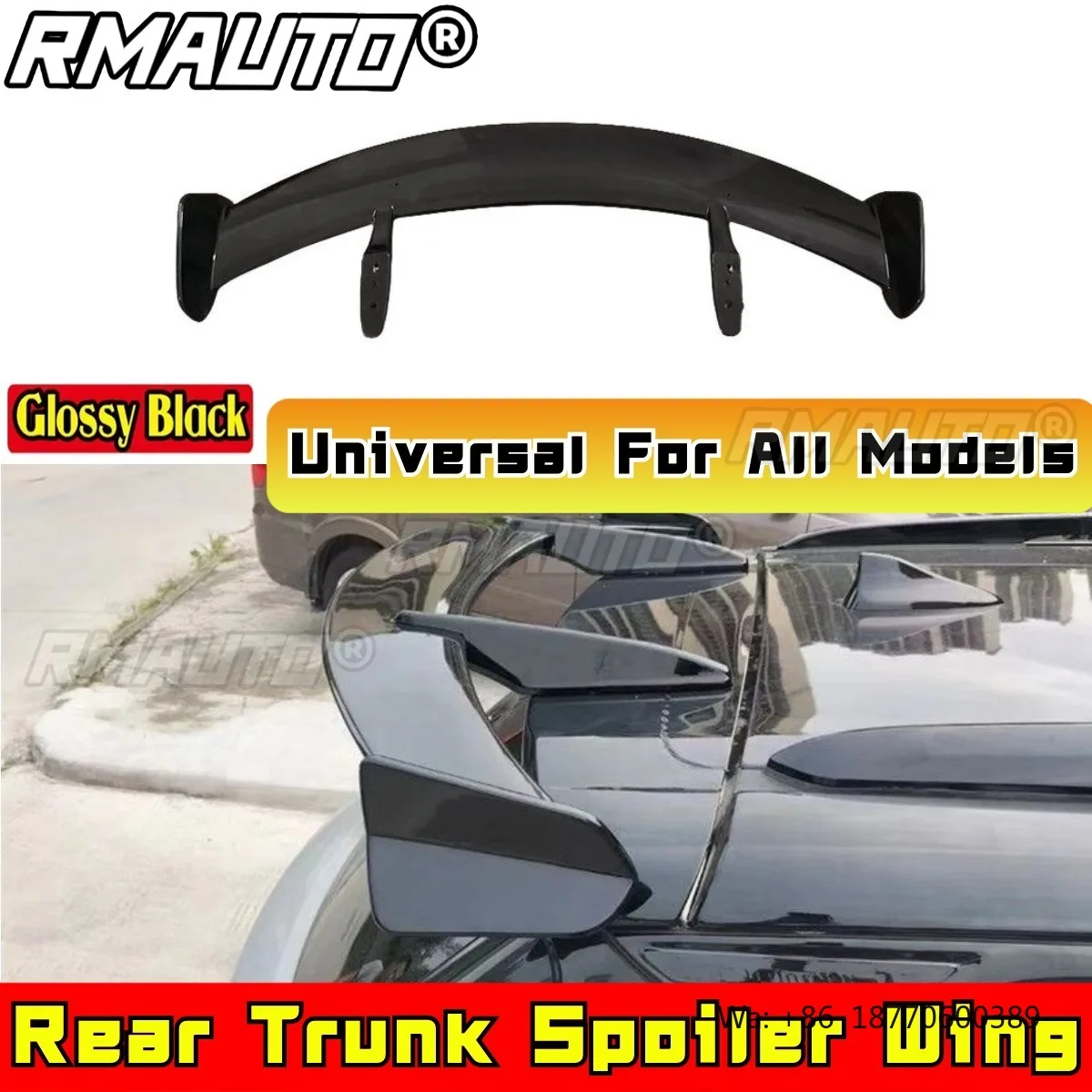 

Universal Rear Trunk Spoiler Car Tail Wing Rear Wing Spoiler SUV Hatchback Car Refitting Tool Body Kit Car Accessories