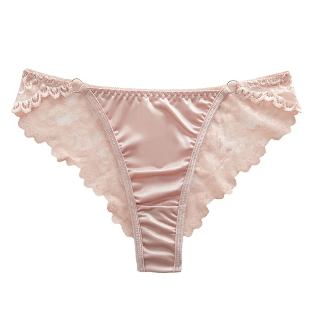 Celana Dalam Sutra Satin Wanita Seksi Celana Dalam Nyaman Pakaian Dalam Celana Dalam Renda Lingerie Celana Dalam Wanita Elastis