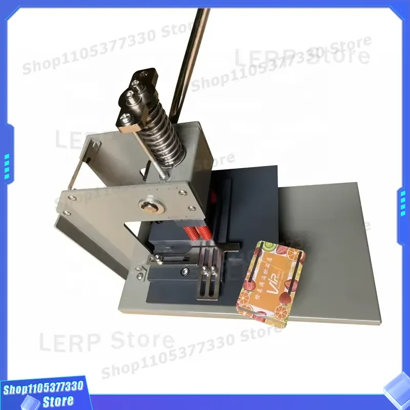 Manual Single Hole Puncher for Paper and Plastic Cards Portable Label Puncturing Tool Office Stationery Supply Durable Metal