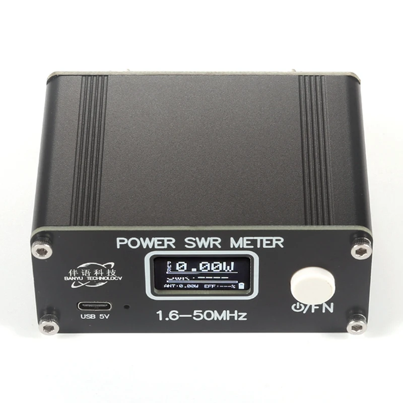 SWR Power Meter SWR Meter 1.6-50Mhz 150W SWR HF Shortwave Standing Wave Meter FM/AM/CW/SSB With Display