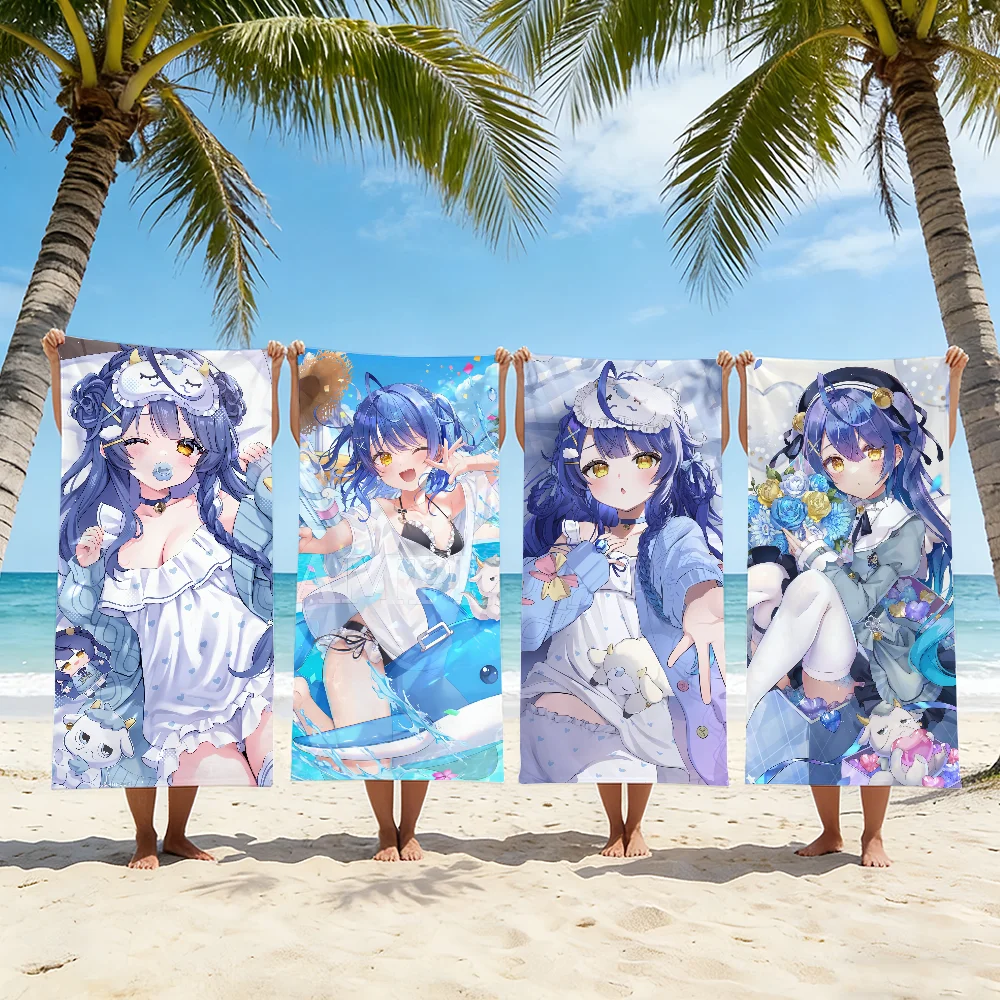VTuber Amamiya Kokoro Towel For Swim Yoga Gym Quick Drying Soft and skin-friendly Beach Towels All-Season