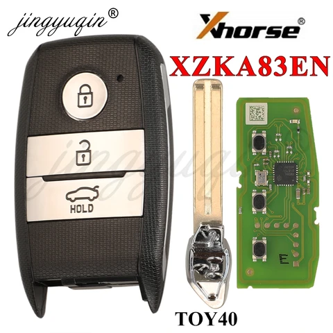 Универсальный Смарт-ключ Jingyuqin 3BTN XZKA83EN, Совместимый С Kia Sportage, Sorento, Niro, VVDI Key Tool, Лезвие TOY40 HYN10R