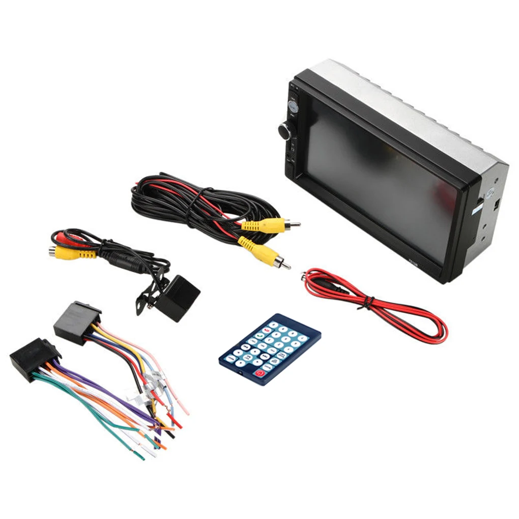 Screen Car MP5 Radio Backup Camera Vehicle Double DIN Remote Control Multimedia Player Automotive Accessory