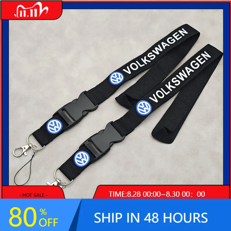 

VW GTI GOLF 2026 Hot For VW VOLKSWAGEN Key Cell Phone Work ID Card Neck Straps Lanyard Keychain For Volkswagen VW Golf Polo Pass