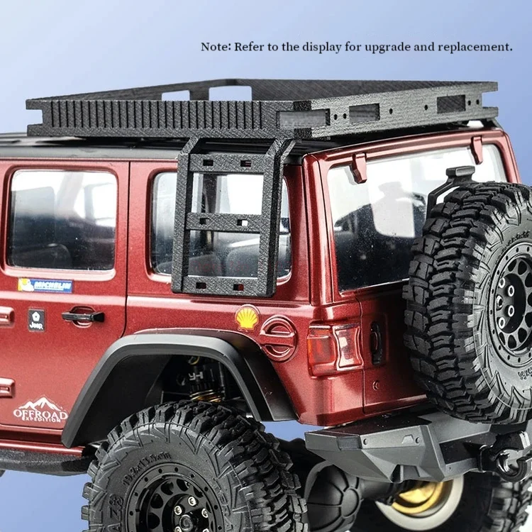 FMS EAZYRC 1:18 Thunder Storm New Simulation Wrangler Rc Car Front Bumper Roof Racks Metal Hub Drive Assembly Upgrade Kit