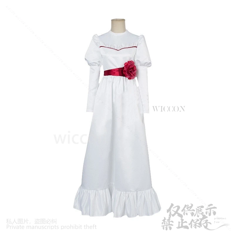 Costume de Cosplay Annabal du Film d'Horreur pour Femme et Adulte, Robe Lolita avec Perruque et Barrage Effrayant, Tenue de ixde Noël