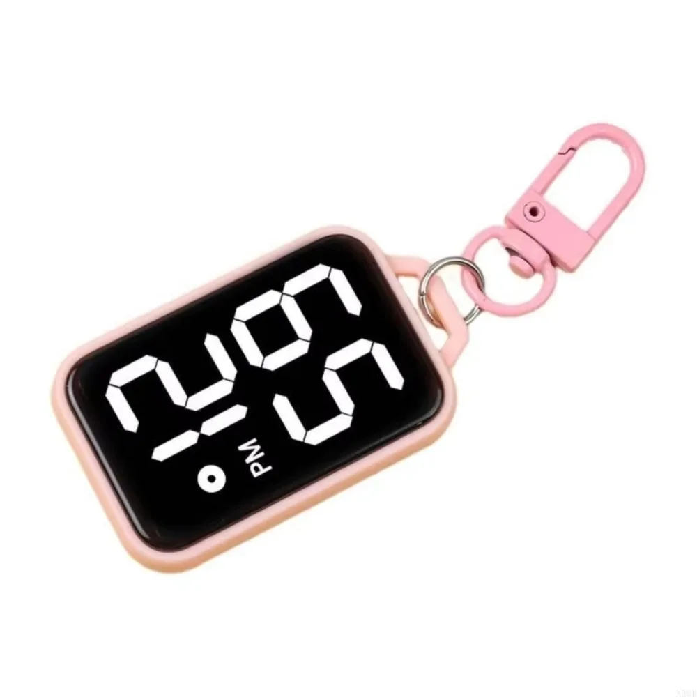 Digital Display Electronic watch Portable Pocket-Sized Student electronic watch One-Button Operation Mute