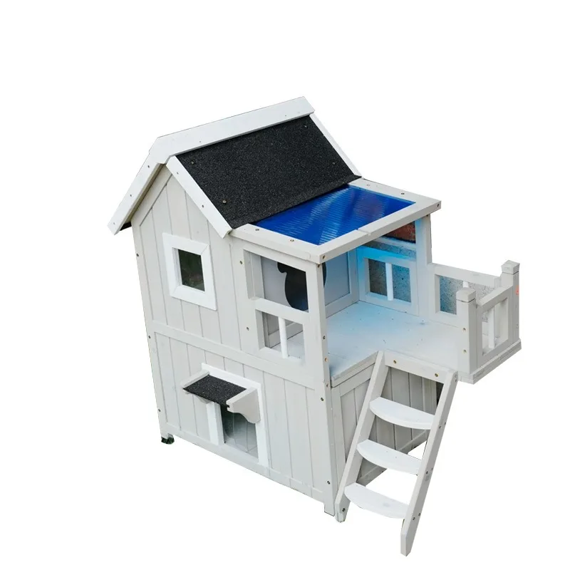 Semi-enclosed stray cat villa universal rain and sun protection in all seasons