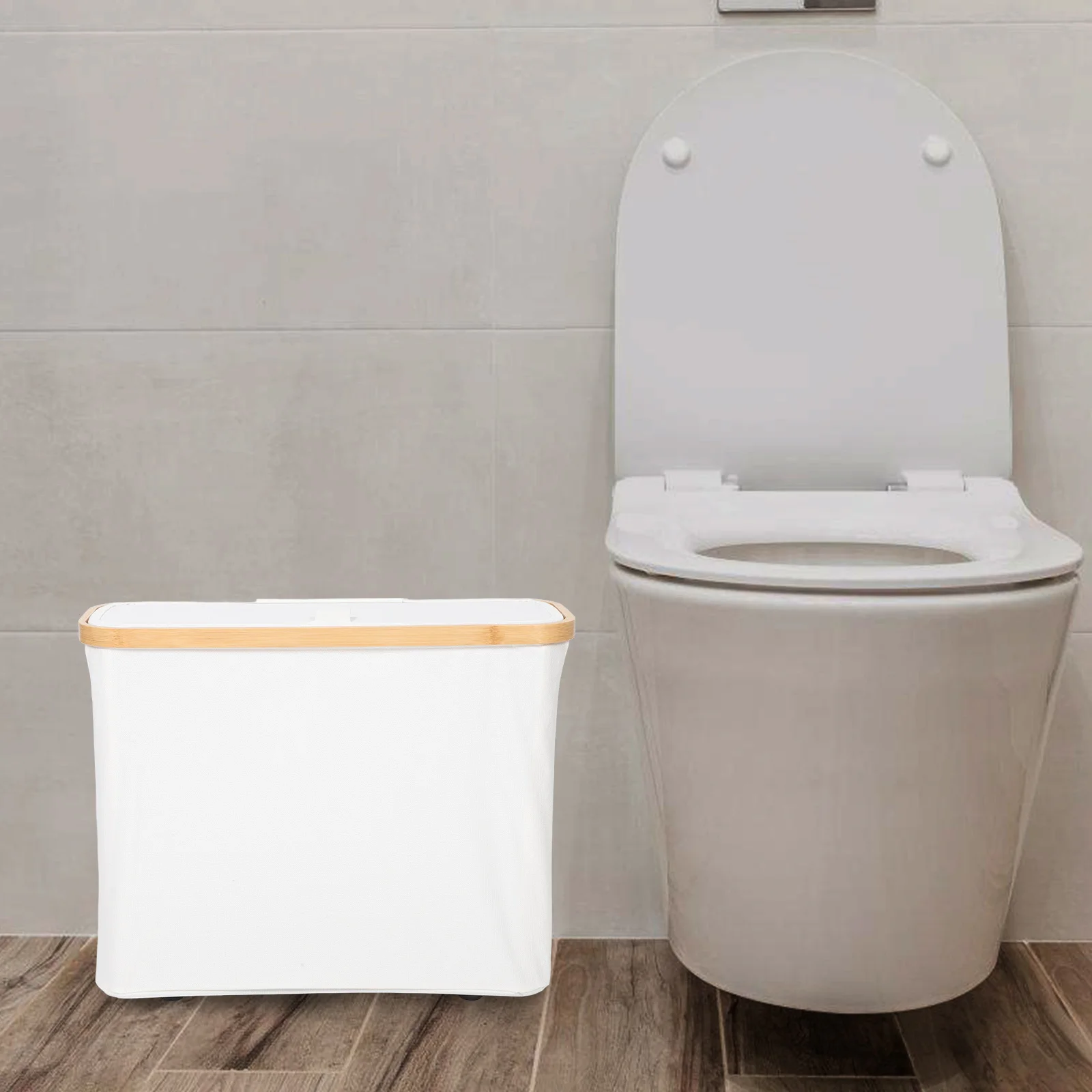 

Корзина для туалетной бумаги, органайзер для хранения, бамбуковое тканевое ведро для ванной комнаты, кухни, небольшой мусорный бак, контейнер для хранения, несколько