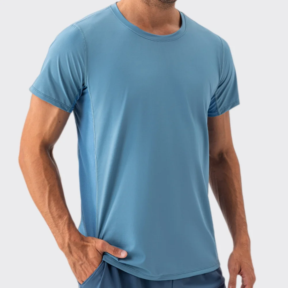 Quick Dry Sports T-Shirt Short Sleeve Men's Gym Fitness Training Tops Tee Man Running Workouts Sweatshirt Fitness Clothes