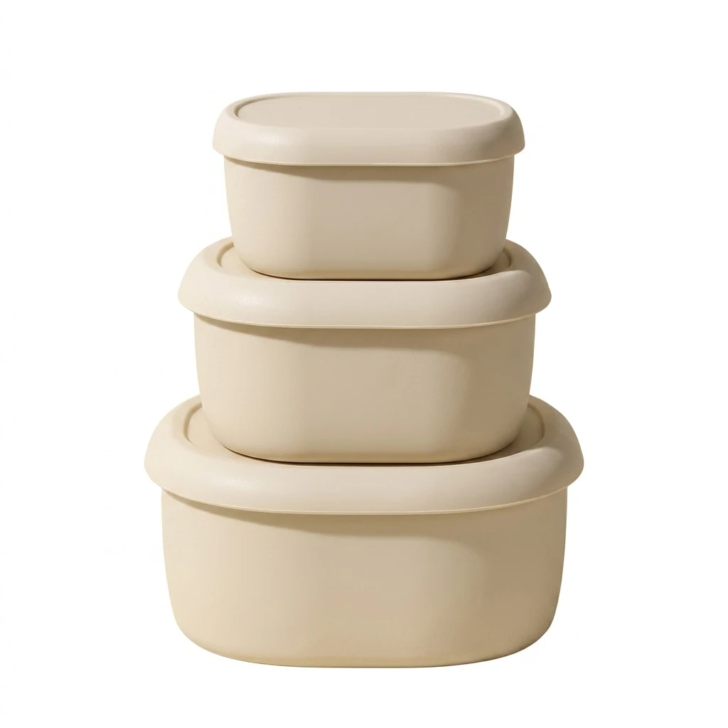 Silicone Food Storage Container With Lid Microwave Safe Heat Resistant Bento Box For Meal Prep