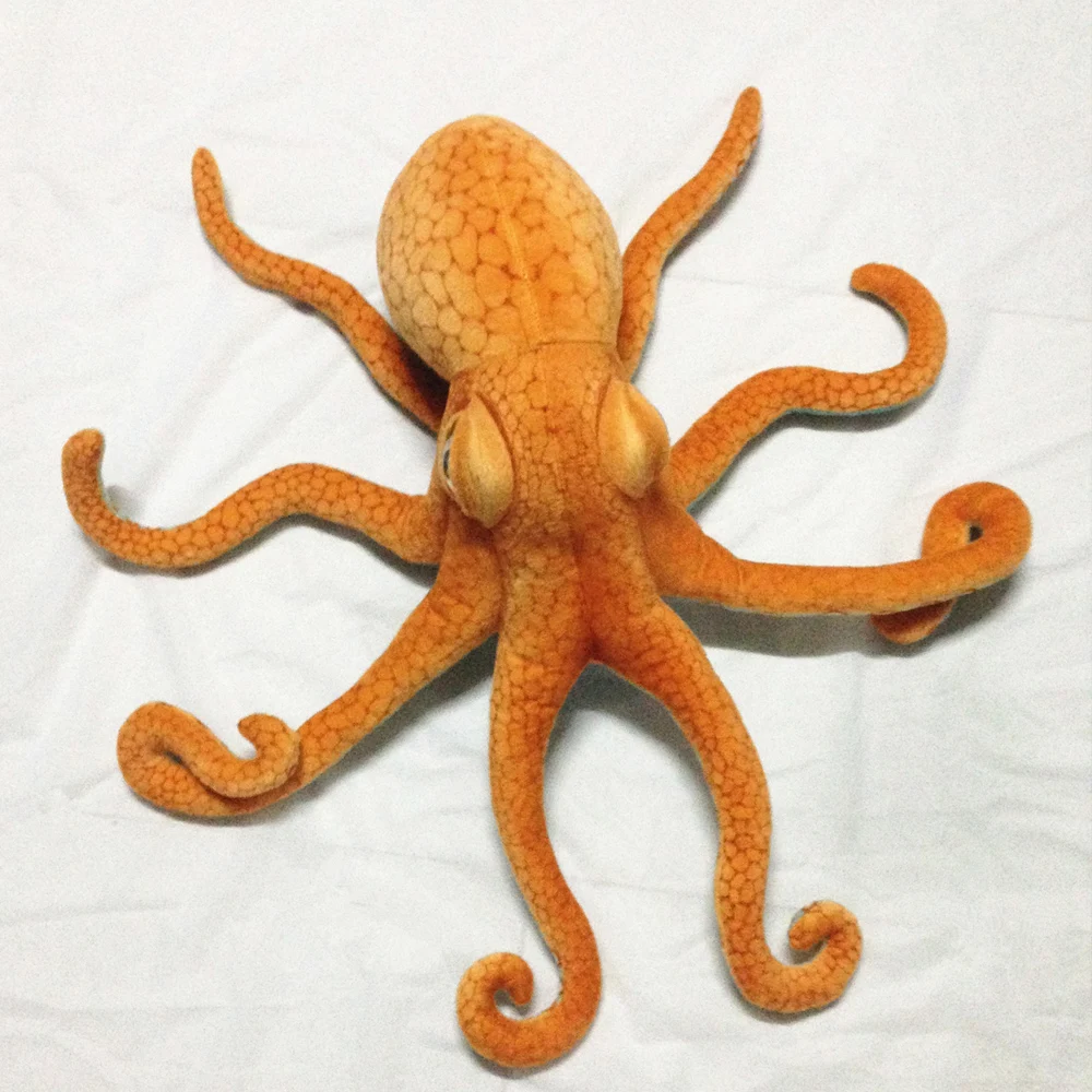 Impresionante pulpo simulado de peluche de alta calidad, muñeco realista de calamar, Animal marino, regalo de Navidad para habitación de niños, decoración de coche