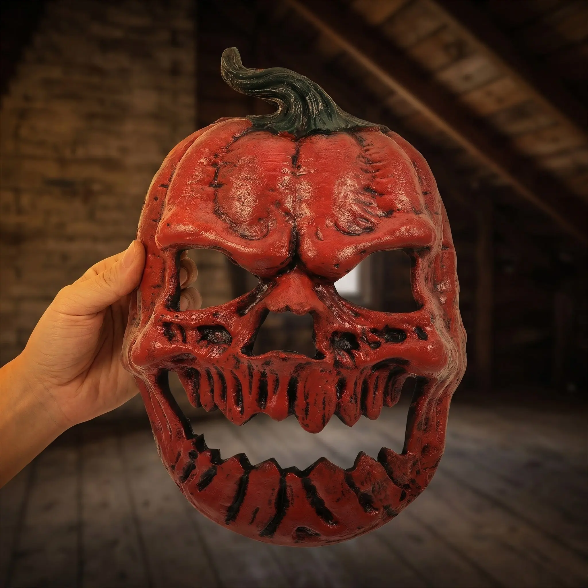 Halloween Pumpkin Mask Unisex Adult Size Lightweight Design Reusable Party Essential Spooky Night Out Accessory Halloween