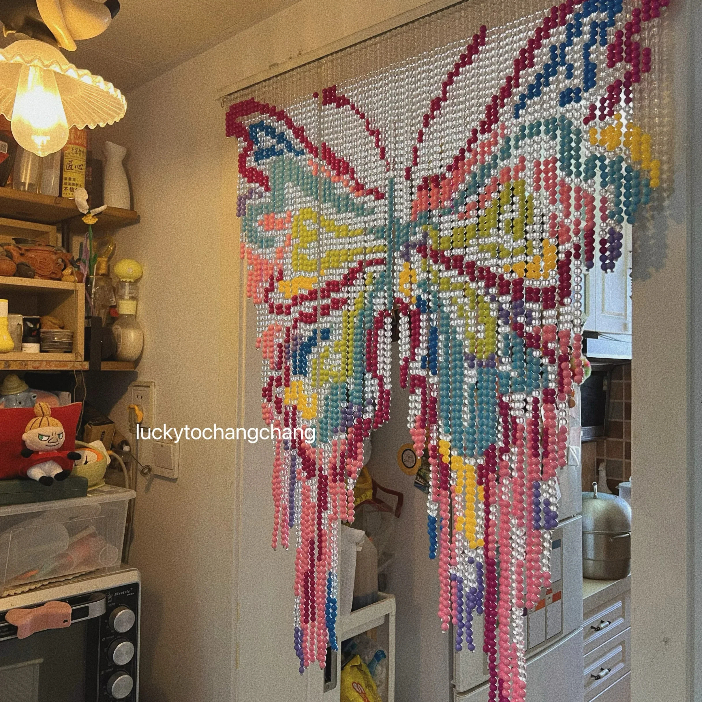 Butterfly i wind beaded door curtain beads original design door curtain