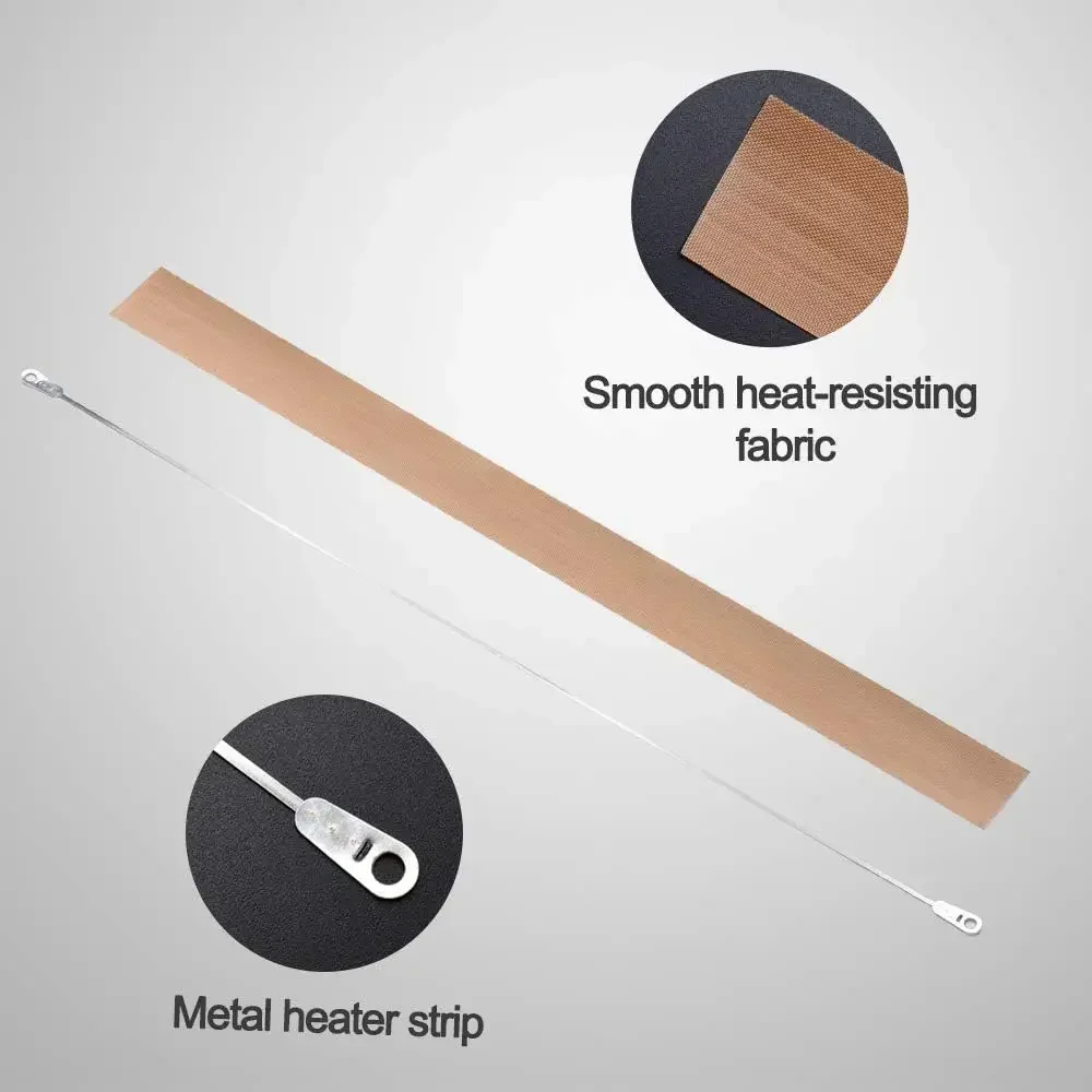 200/300/400 มม. Impulse SEALER ลวดความร้อนองค์ประกอบ Strip เครื่องซีล Impulse SEALER คู่มือความร้อนลวดซีลอุปกรณ์เสริม