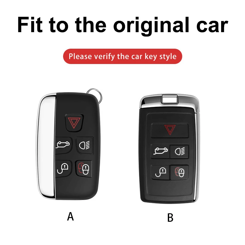 Car Key Case For Land Rover Discovery Range Rover Evoque Velar Sport For Jaguar E-Pace F-Pace F-Type XE XF XJ Inter Accessories