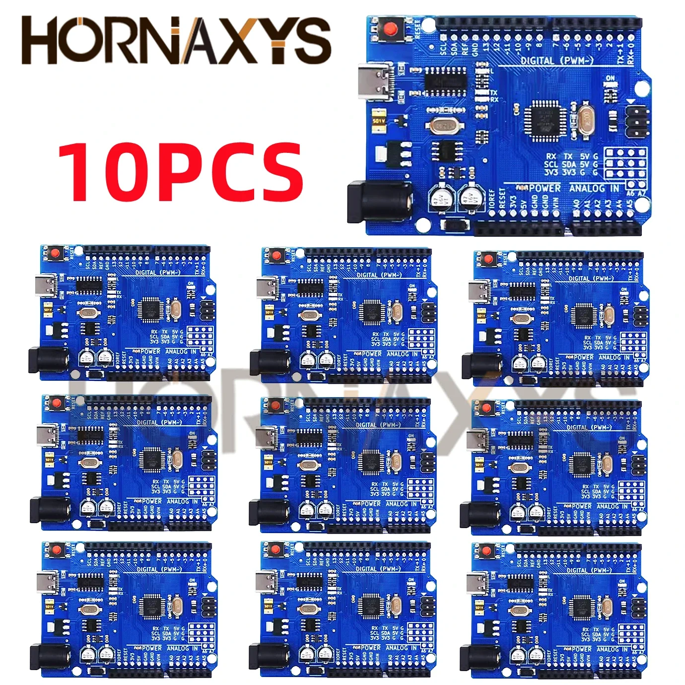 1-10 Uds/alta Calidad UNO R3 (CH340G) MEGA328P Para Arduino UNO R3 + CABLE USB ATMEGA328P-AU Placa De Desarrollo 16Mhz TYPE-C
