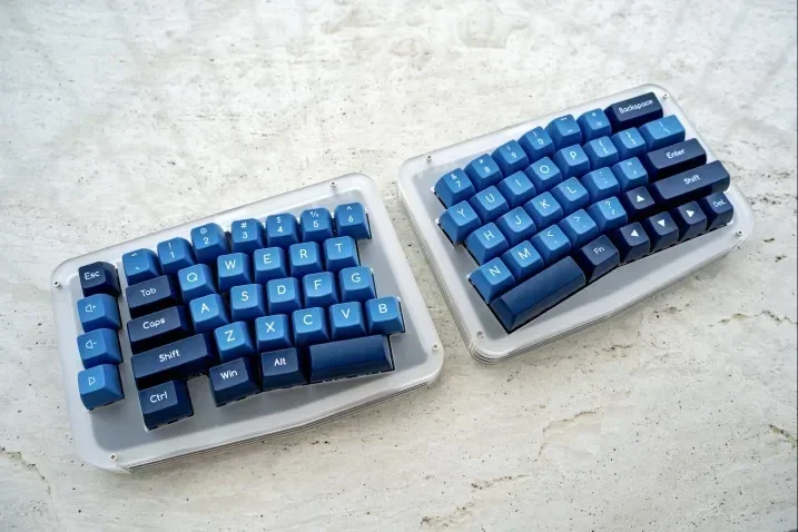 Split Hotswap alice 2.4g Wireless Gaming Mechanical Keyboards kit