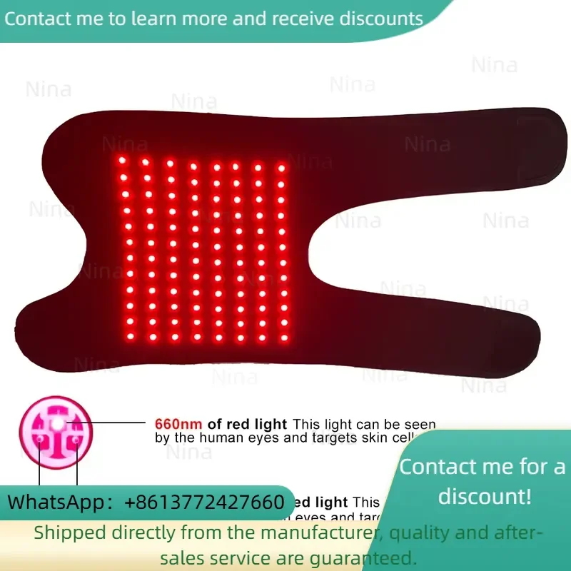 Home Use Led Red Light Therapy Belt 660nm Wearable Adjustable Wrap for Knee Pain Relief 850nm In-frared Light Therapy Device
