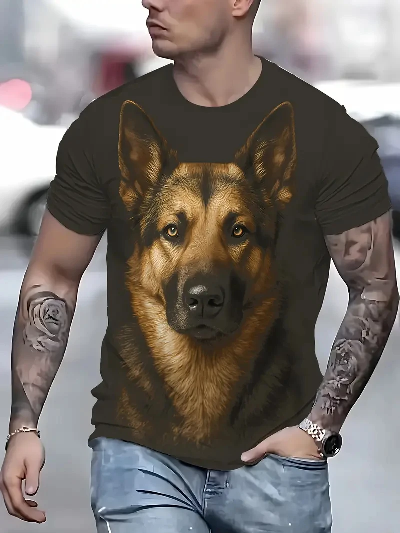 

2025 Funny 3D Print Men's Short Sleeve Clothing Oversized 6XL Crew Neck T-shirt Outdoor Casual Men's Short Sleeve T Shirt Tops