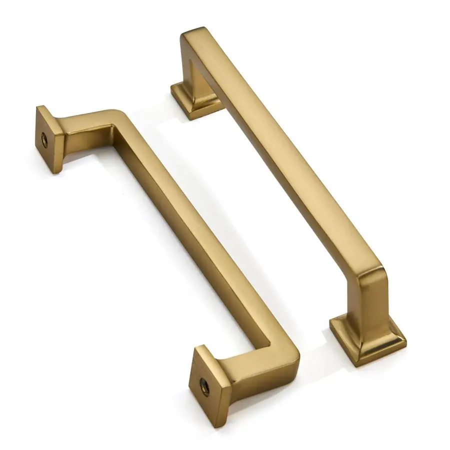 

20 Pack Brushed Brass Cabinet Pulls, 5 Inch128mm Hole Centers Cabinet Handles Kitchen Hardware Straight Bar for Cabinets and Dra