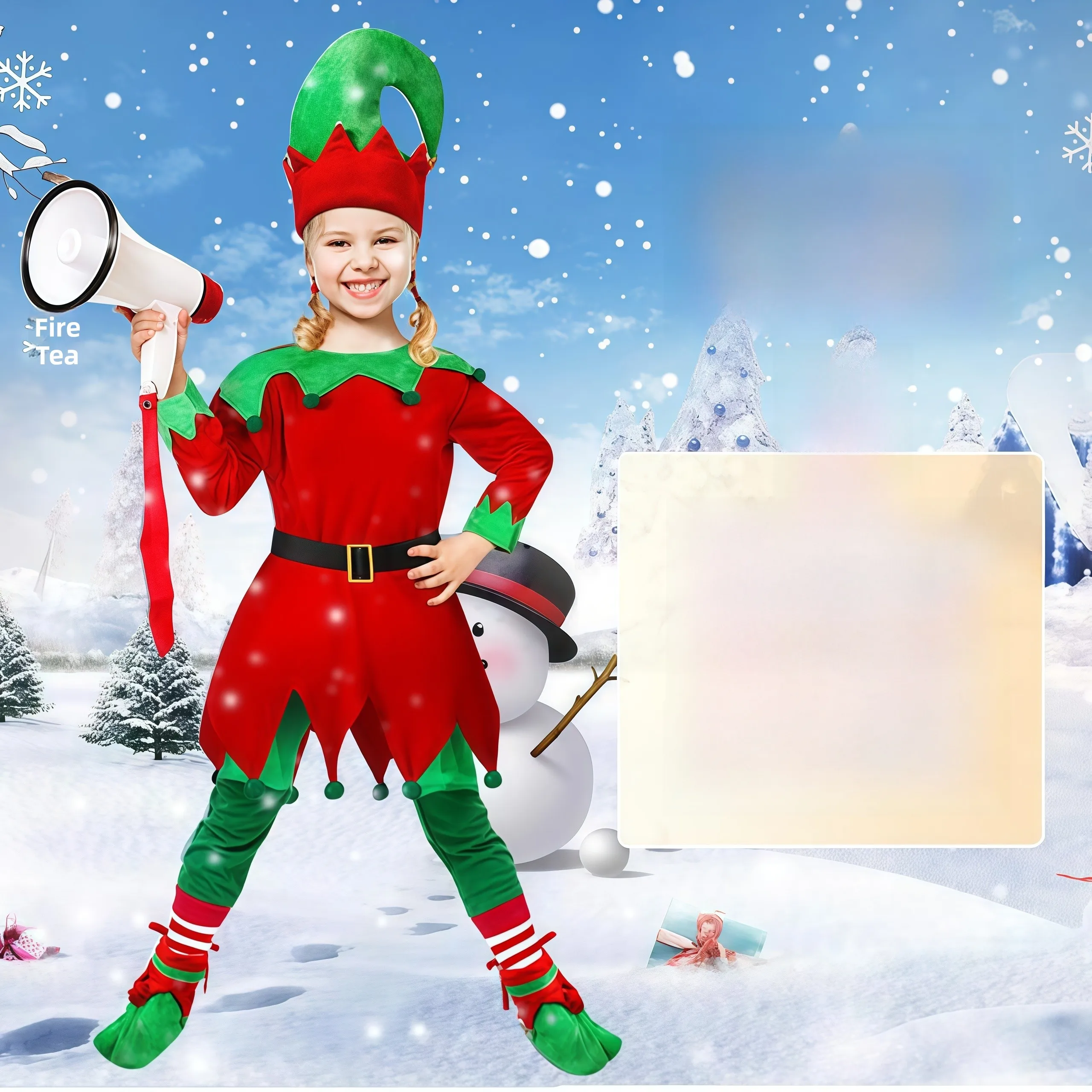 زي أداء الأطفال من Cisas Tree، زي تنكري للهالوين للرقص للأولاد والبنات، زي الجنية T Elf Princ Dr #2