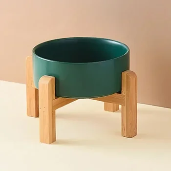 Ceramic Elevated Dog Bowl Set 1