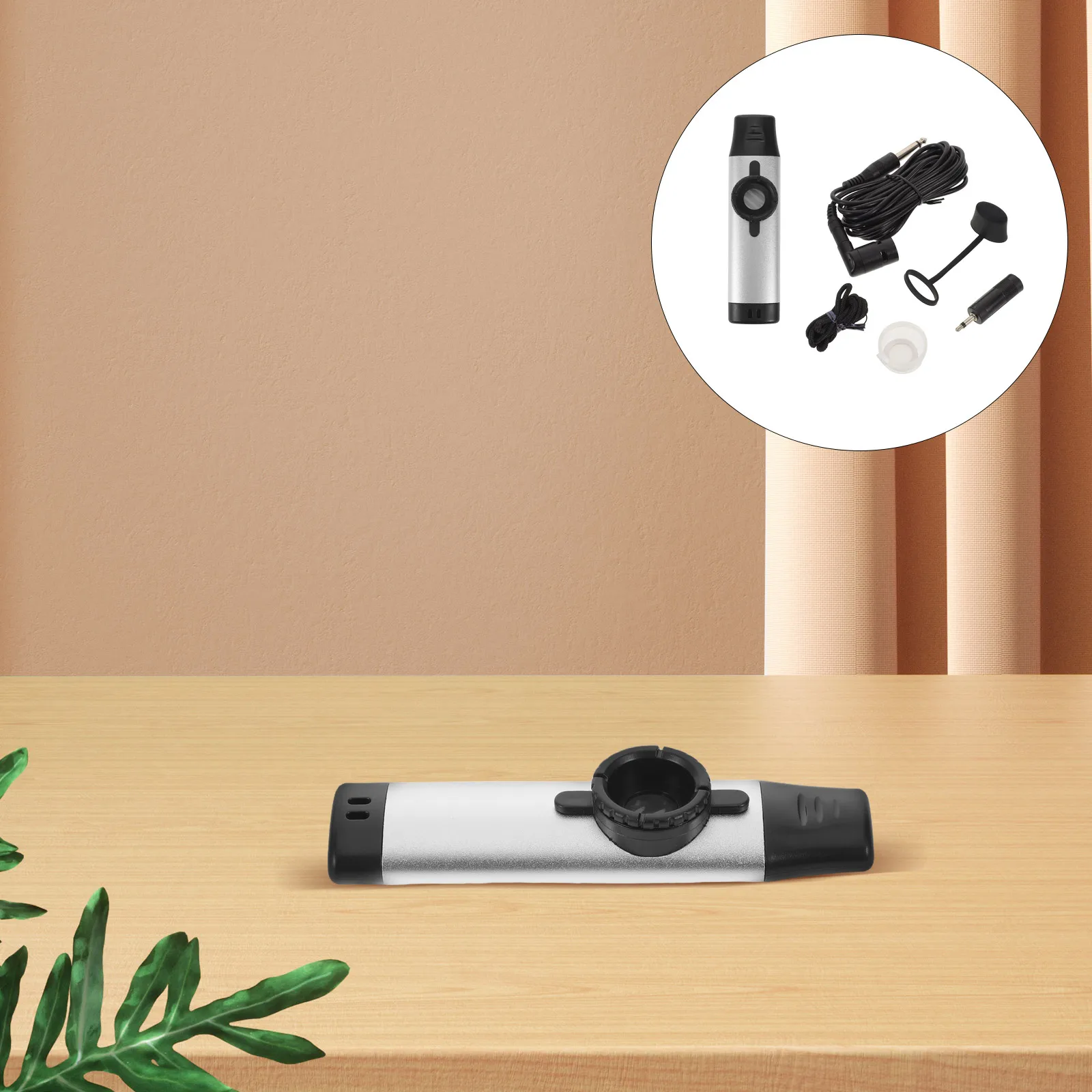 

1 Set Electronic Kazoo Instrument Lightweight Portable Metal Design For Beginners Adults Music Lovers Performance Party Festival