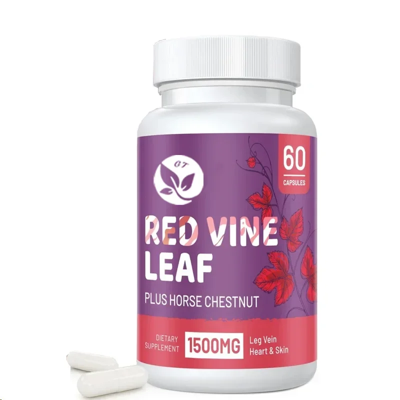 Red Vine Leaf Extract And Chestnut Extract Supplement Diet, Suitable For Legs, Veins, Circulation, Heart, Skin
