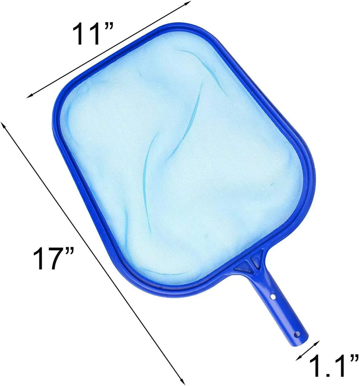 Lightweight Professional Tub Cleaner Tool With Durable Blue Mesh Frame Net For Swimming Pool Spa Leaf Trash Skimmer Rake Use