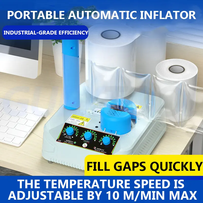 

Air Cushion Machine Inflator Air Column Bag Auto Filling Air Pillow Bag Machine Anti Collision Bubble Film Inflatable Packaging