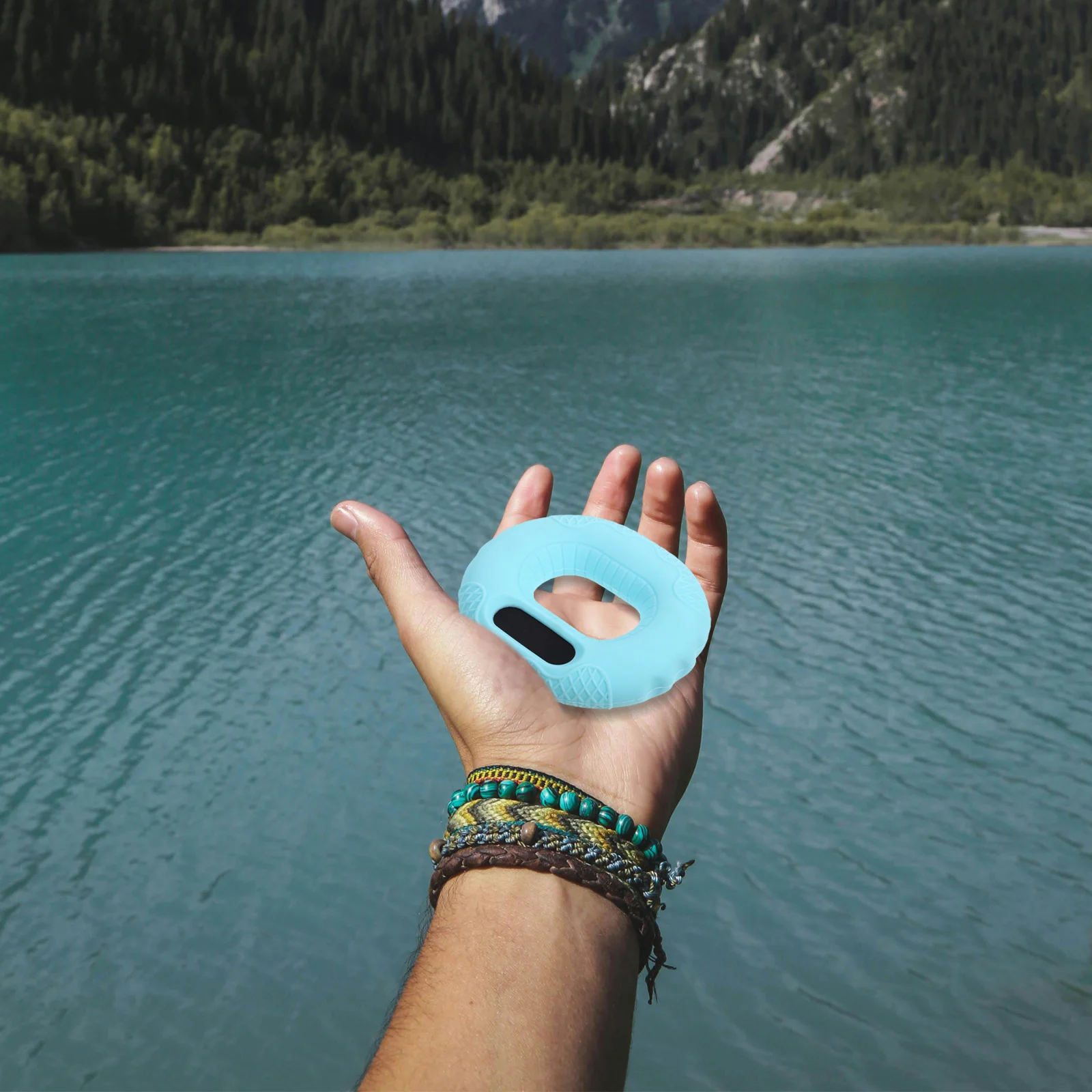 

Grip Strengthener Hand Dynamometer 10Lb Silicone Digital Counter Forearm Finger Trainer For Rock Climbing Wrist Exercise Hand