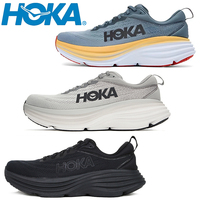 Hoka One One Sport Running Shoes Bondi 8 Breathable Road Runs Shoes Men Sport Shoes Lifestyle Outdoor Sneaker Women