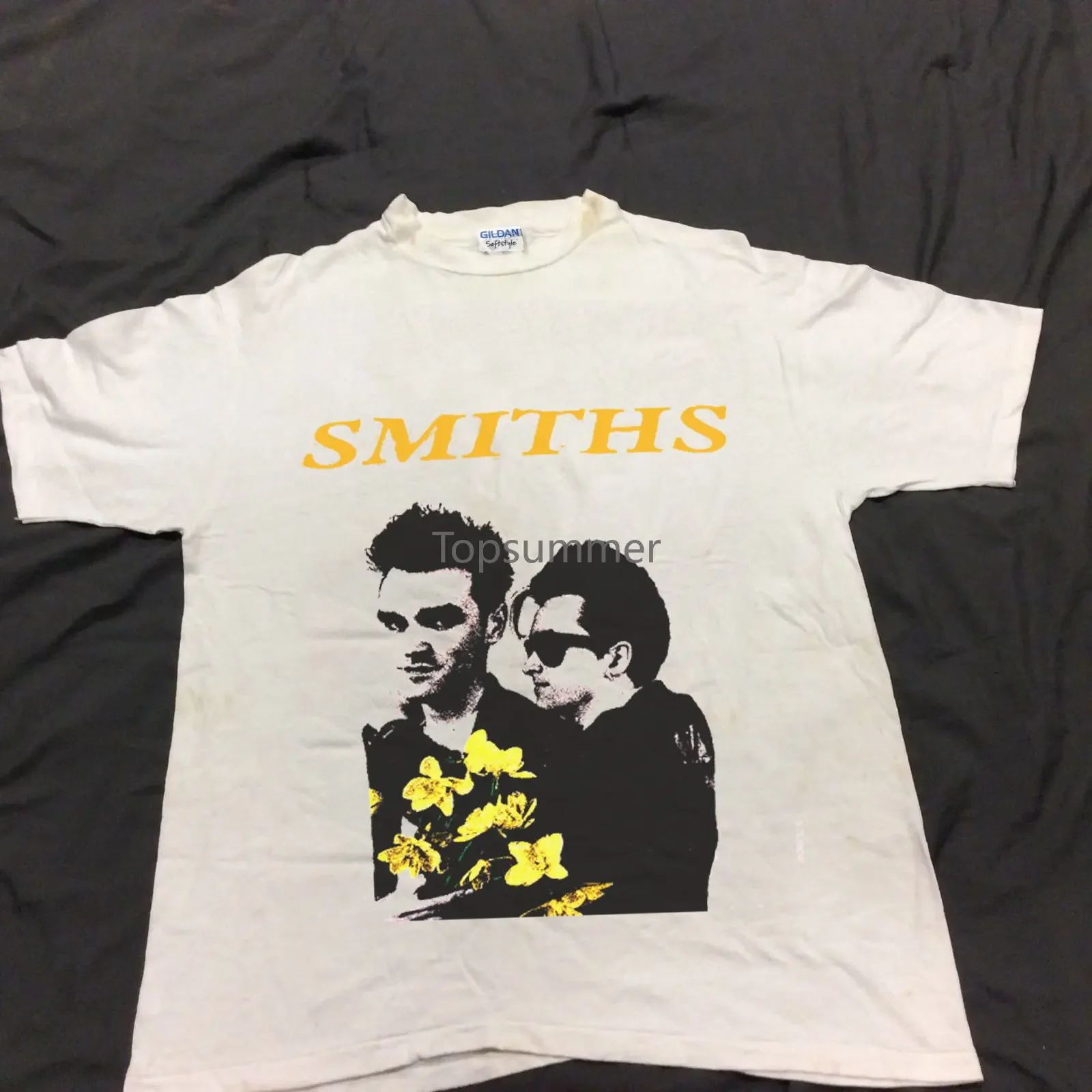 Vintage Rare Early 1990S The Smiths Morrissey T-Shirt Reprint Short Sleeve O-Neck Cotton T Shirt