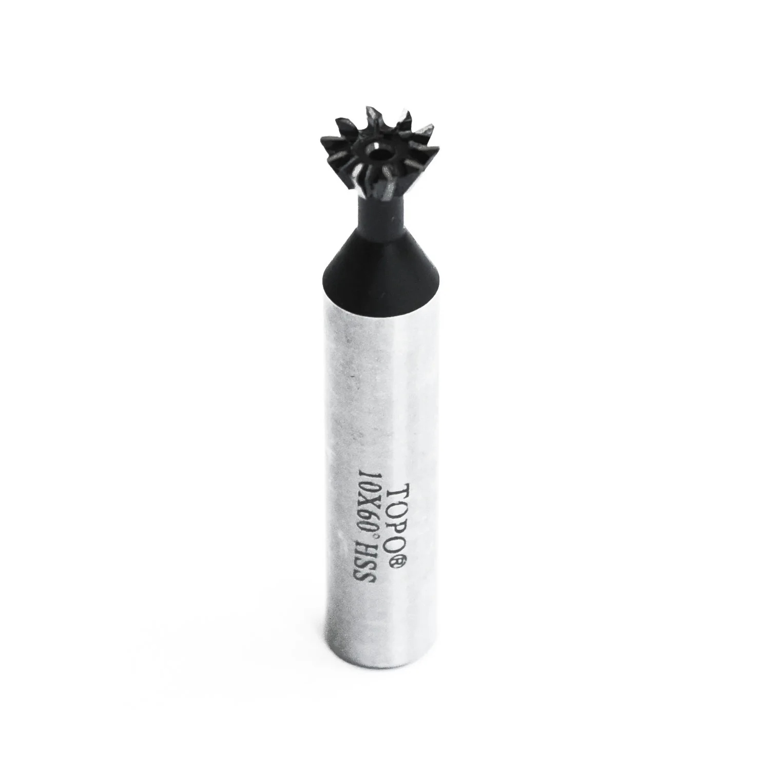 

6 Flutes Dovetail Cutter 10mm Replacement Shank Machine Carbon Tools Alloy steel 60 Degree Practical Metalworking