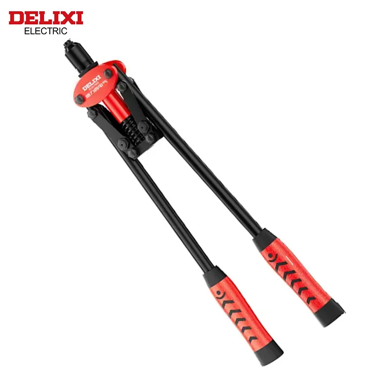 DELIXI ELECTRIC Rivet Gun，Manual Professional Pull Gun High Lever More Labor-saving，TighteningandRiveting of Metal SheetandPipe