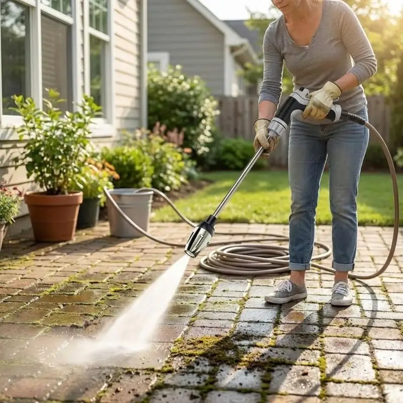J0MA Powerful Pressure Washer Attachment Suitable For Garden Hose Outdoor Cleaning With Comfortable Grip & Lightweight Design