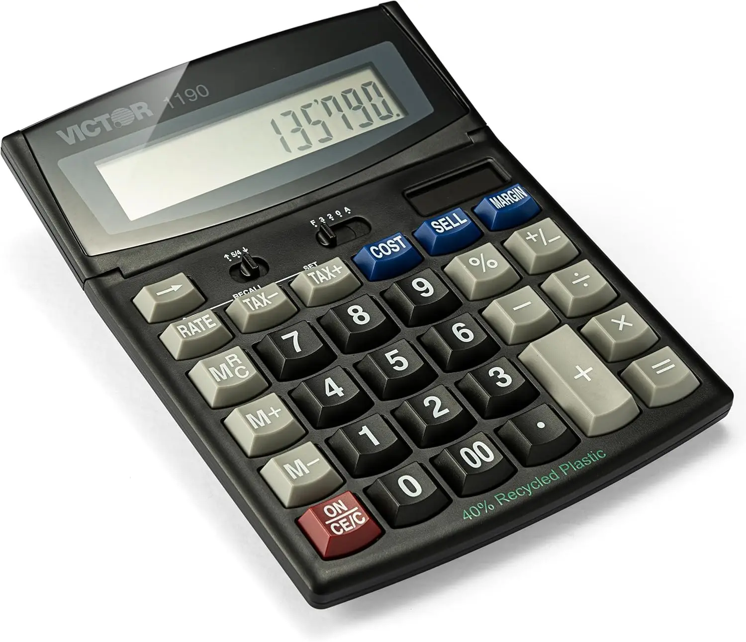 

Executive Desktop Calculator, 12-Digit LCD, Extra Large Display, Cost/Sell/Margin Keys