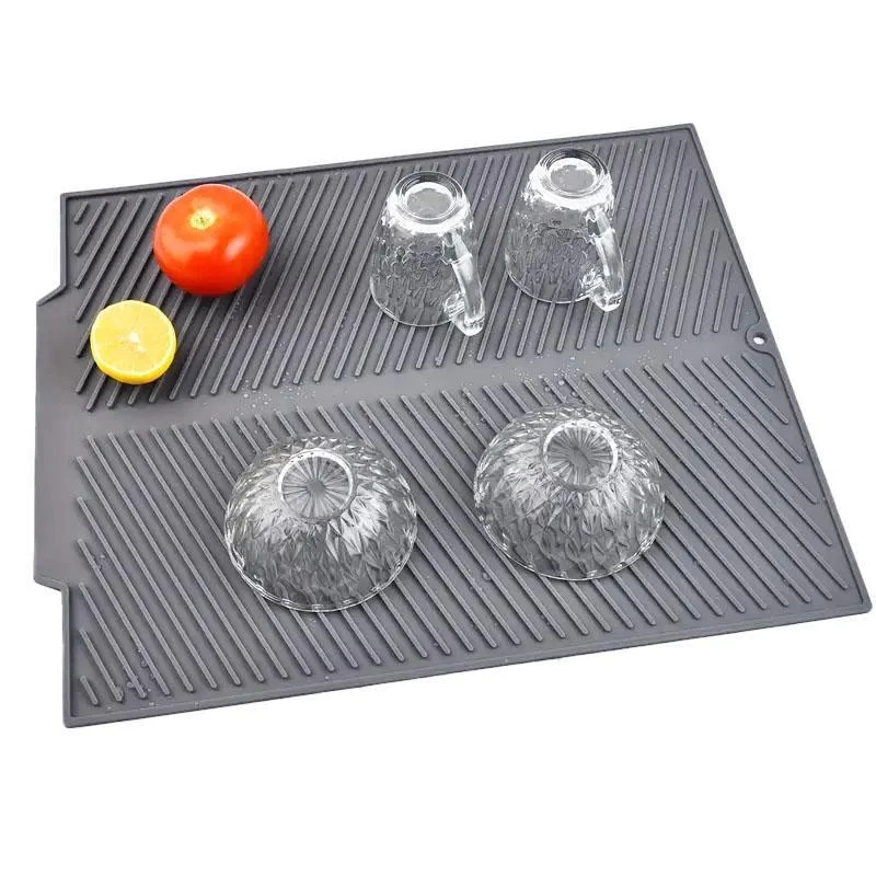 

1pc Silicone Draining Mat, Folding Draining Mat, Large Drain Drying Pad, Counter Drainer Mat,Kitchen Accessories