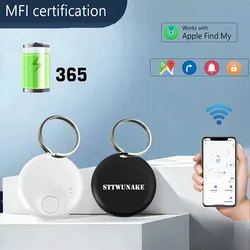 Mini Air Tag with Key Ring for Pet Car Key Smart GPS Tracker Compatible with Apple Find My APP Children Elderly Anti-lost Finder